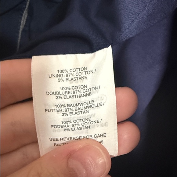 J. Crew Blue Grey 100% Cotton Preppy One Button Blazer Jacket Size 4 - Picture 4 of 5